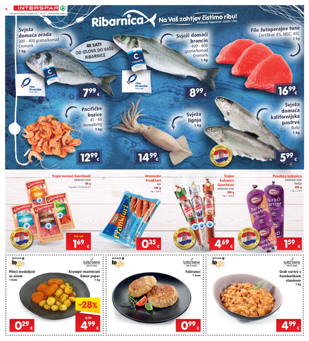 INTERSPAR katalog Akcija 08.01.-14.01.2025.