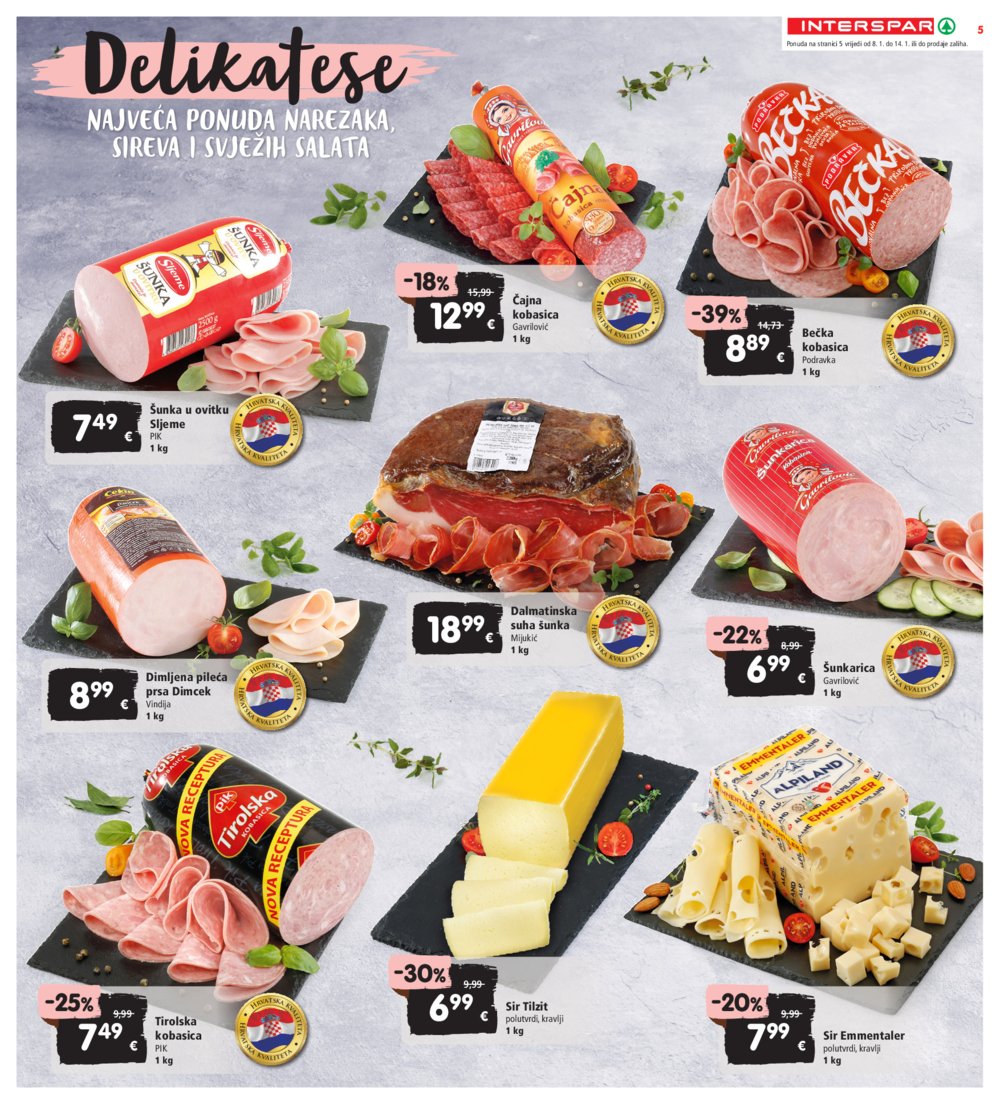 INTERSPAR katalog Akcija 08.01.-14.01.2025.