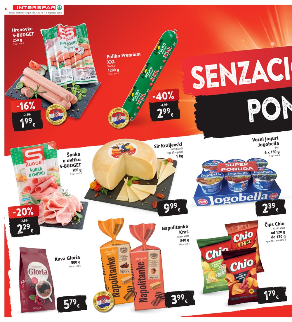 INTERSPAR katalog Akcija 08.01.-14.01.2025.