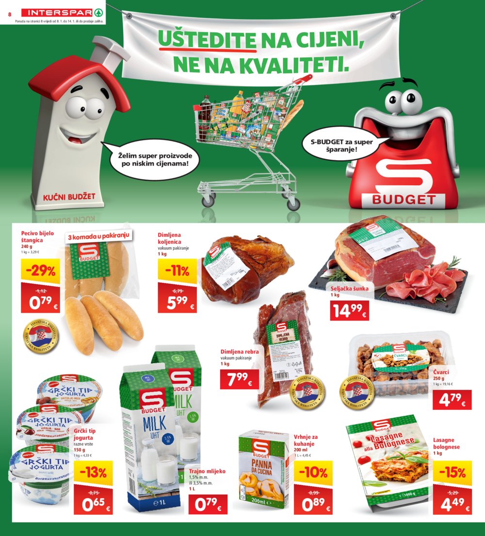 INTERSPAR katalog Akcija 08.01.-14.01.2025.