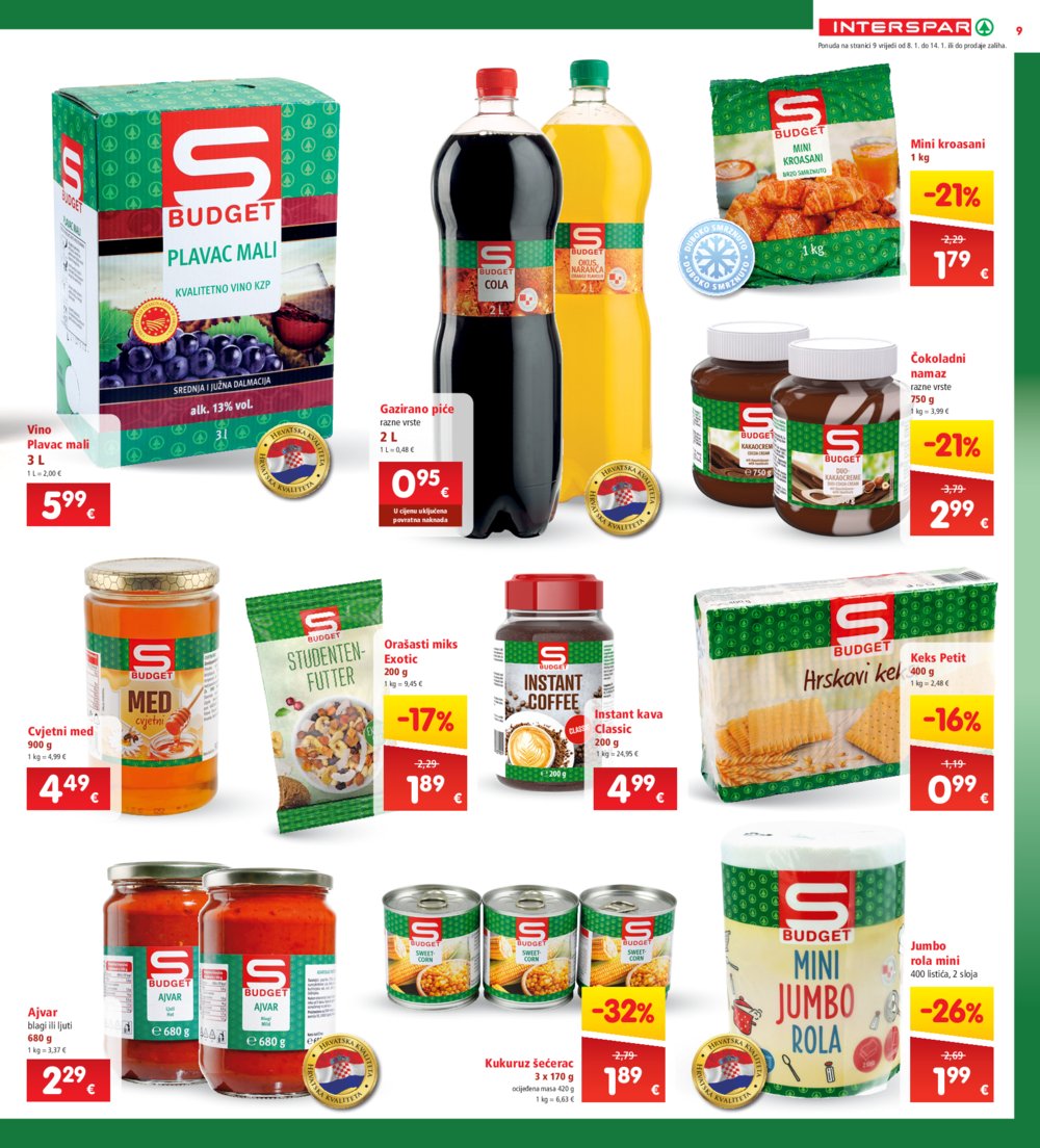 INTERSPAR katalog Akcija 08.01.-14.01.2025.