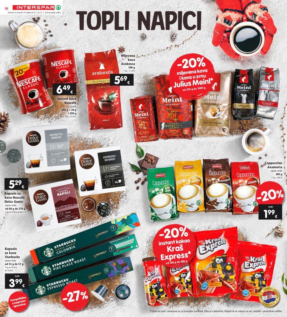 INTERSPAR katalog Akcija 08.01.-14.01.2025.