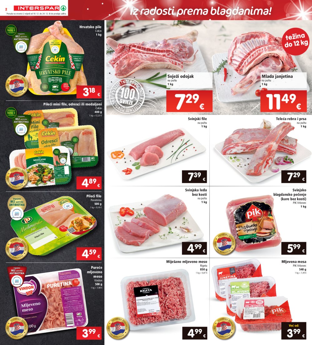 INTERSPAR katalog Akcija 18.12.-24.12.2024.