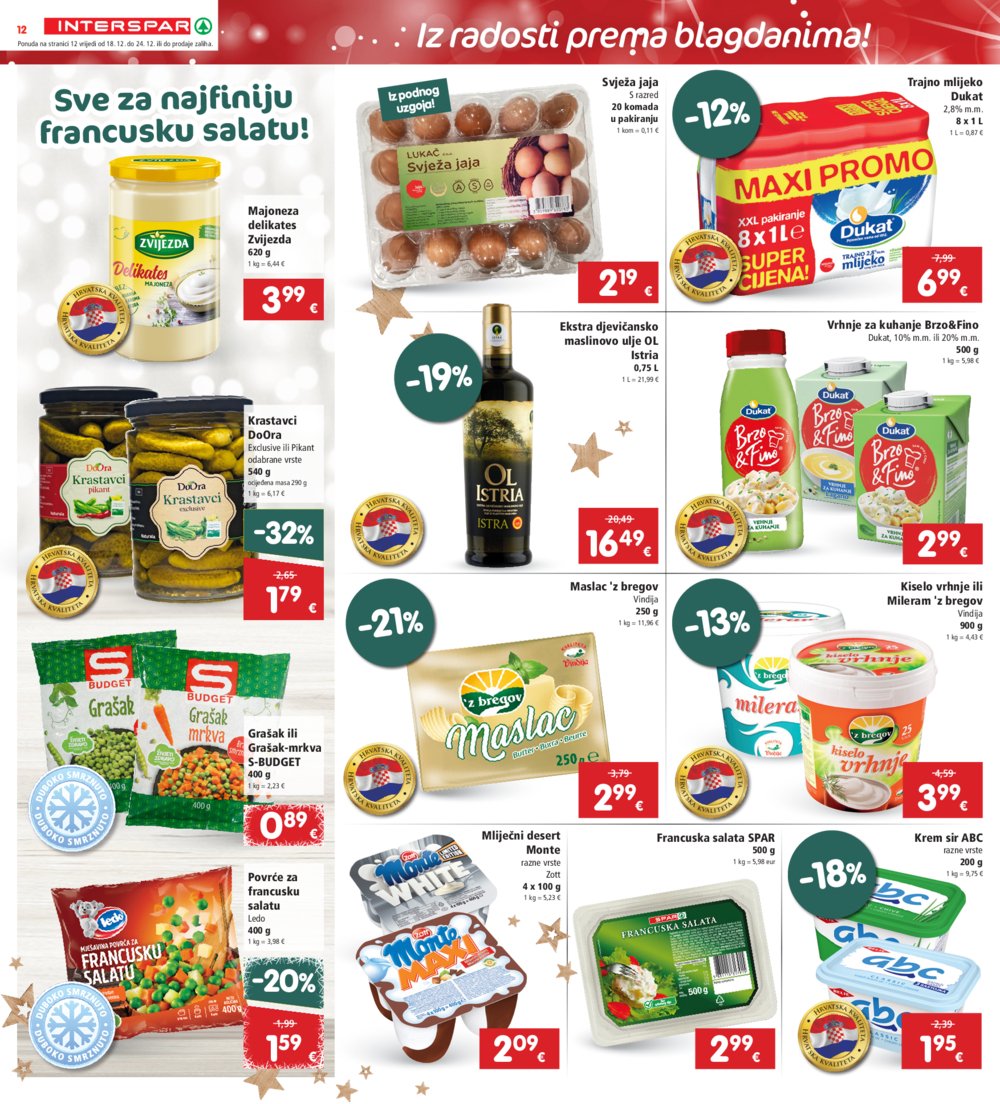 INTERSPAR katalog Akcija 18.12.-24.12.2024.