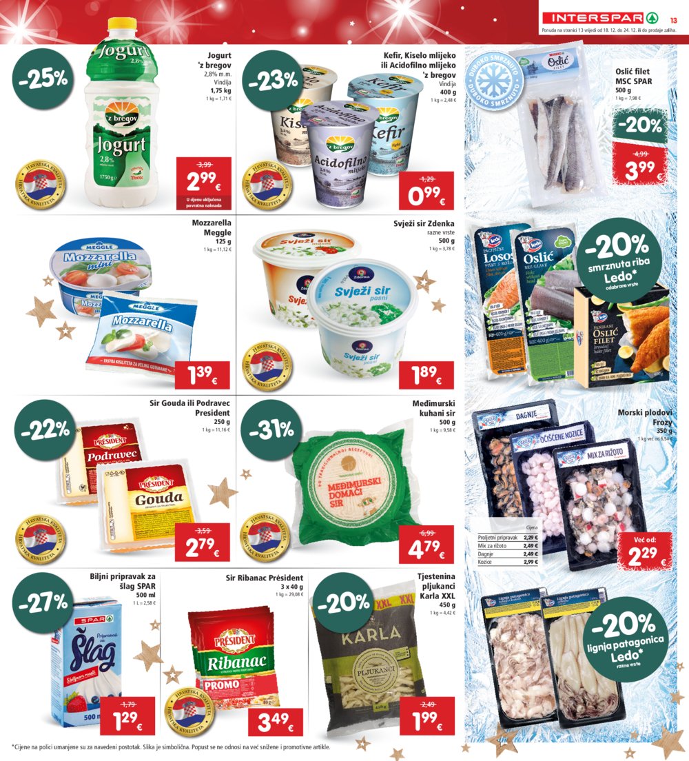 INTERSPAR katalog Akcija 18.12.-24.12.2024.