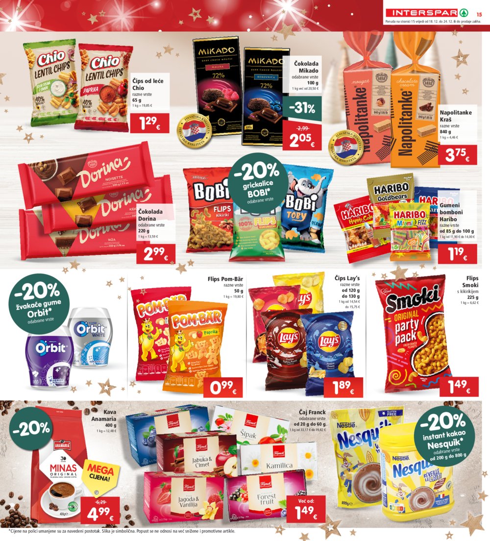 INTERSPAR katalog Akcija 18.12.-24.12.2024.