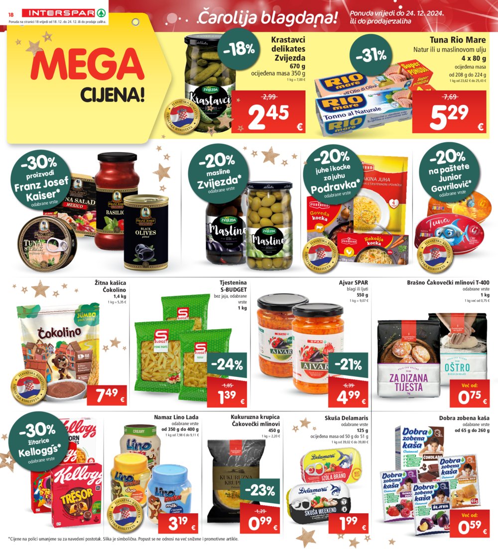 INTERSPAR katalog Akcija 18.12.-24.12.2024.