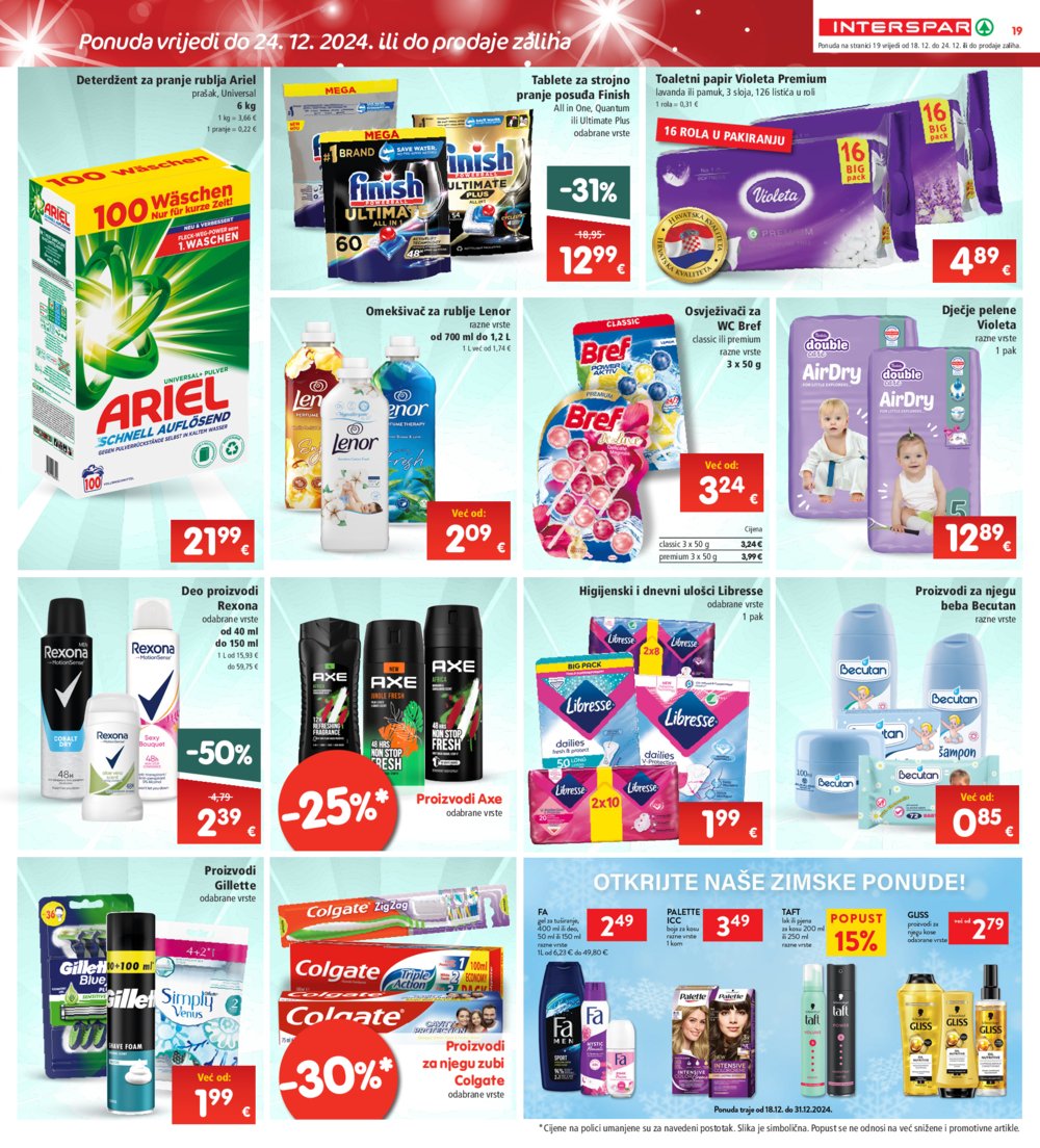 INTERSPAR katalog Akcija 18.12.-24.12.2024.