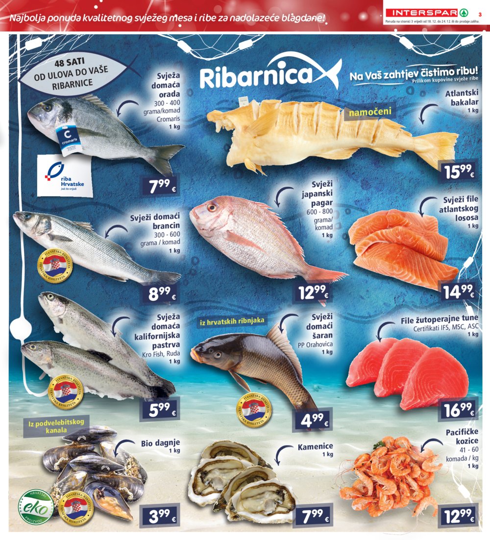 INTERSPAR katalog Akcija 18.12.-24.12.2024.