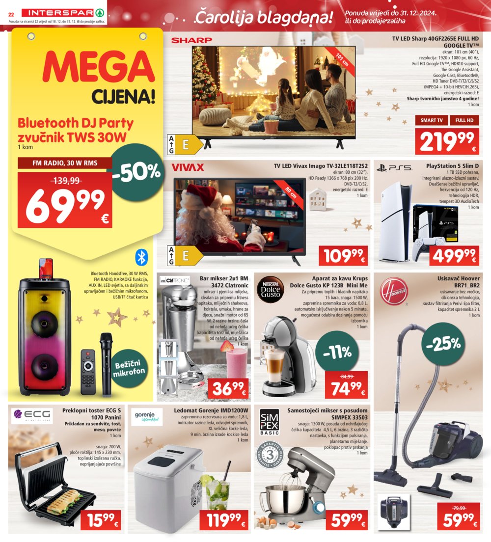 INTERSPAR katalog Akcija 18.12.-24.12.2024.