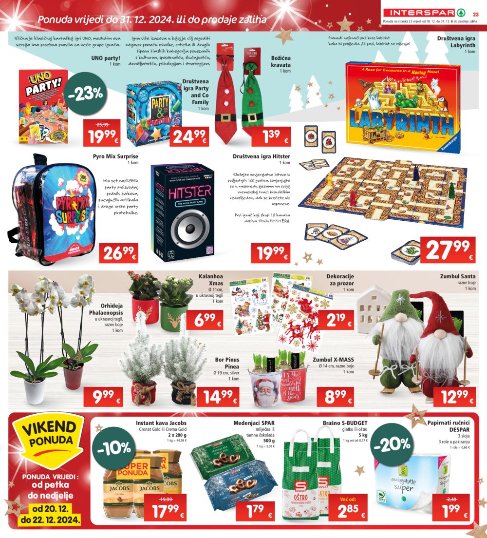 INTERSPAR katalog Akcija 18.12.-24.12.2024.