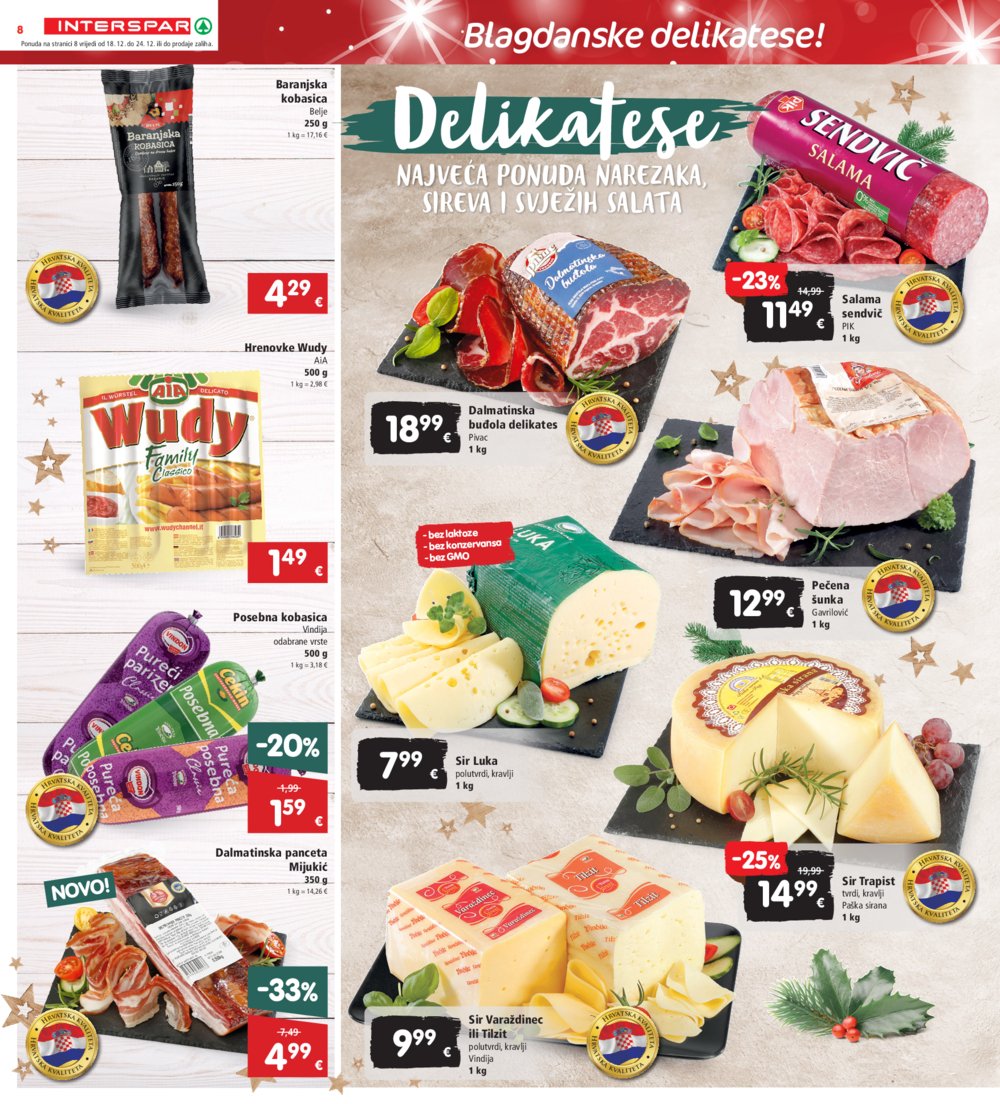 INTERSPAR katalog Akcija 18.12.-24.12.2024.