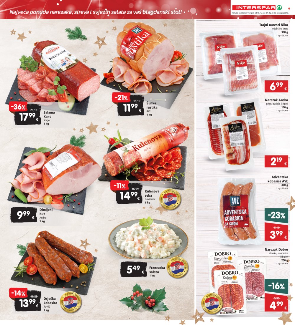 INTERSPAR katalog Akcija 18.12.-24.12.2024.