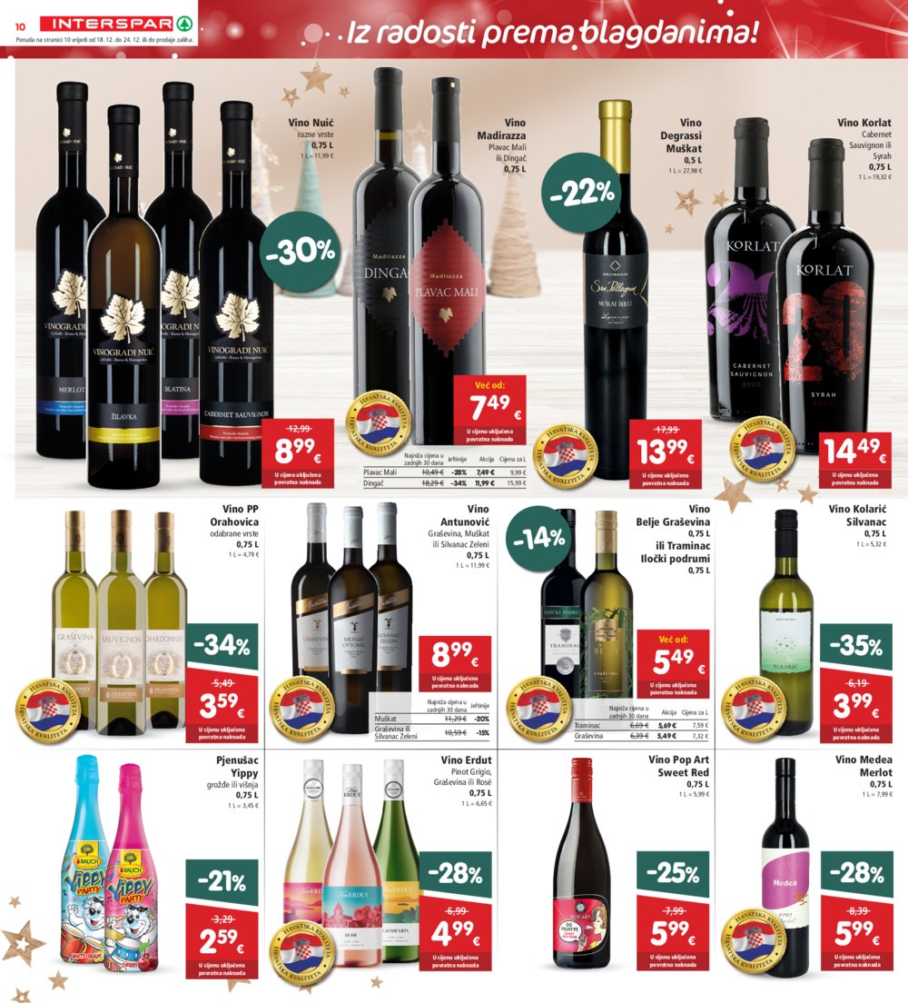 INTERSPAR katalog Akcija 18.12.-24.12.2024.