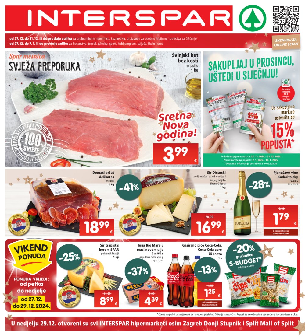 INTERSPAR katalog Akcija 27.12.-31.12.2024.