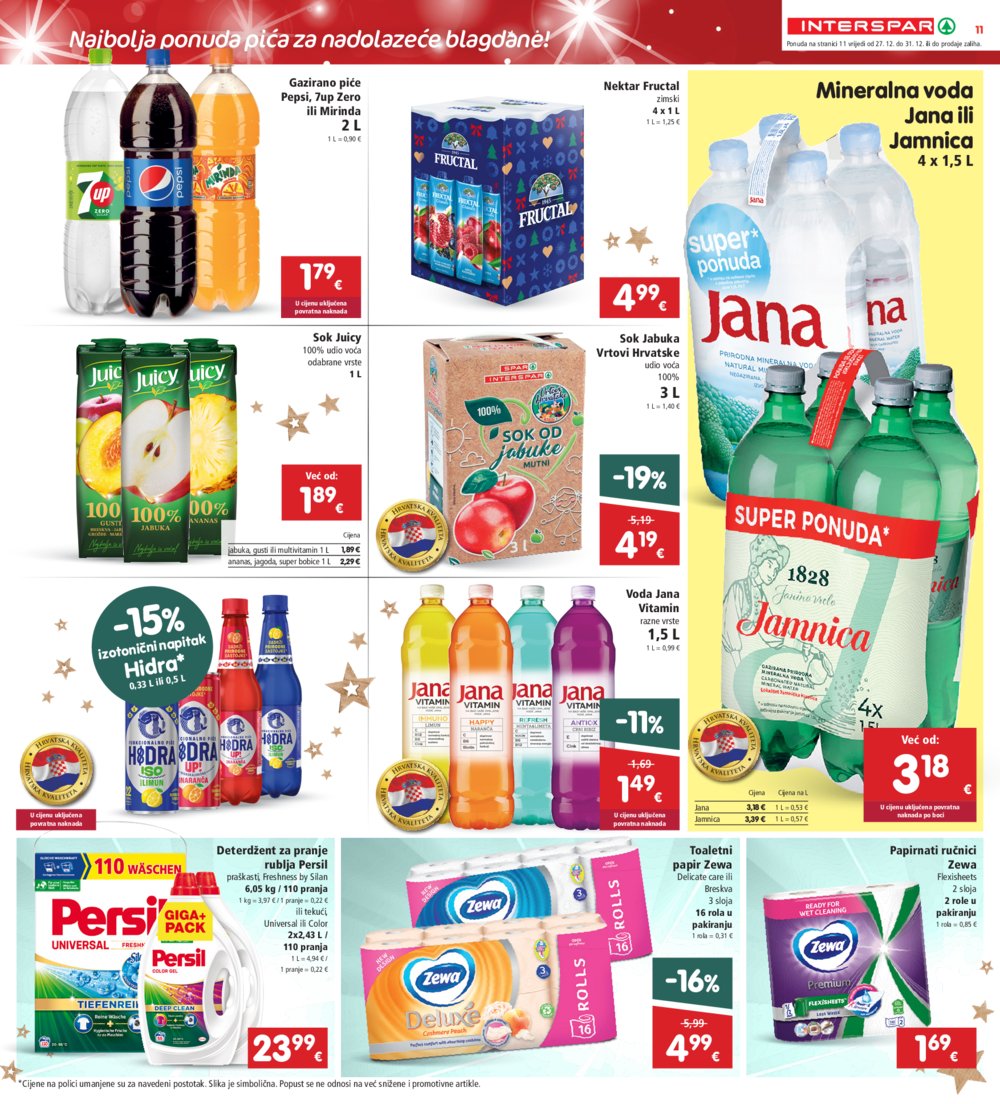 INTERSPAR katalog Akcija 27.12.-31.12.2024.