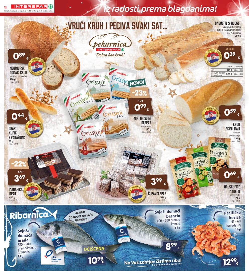 INTERSPAR katalog Akcija 27.12.-31.12.2024.