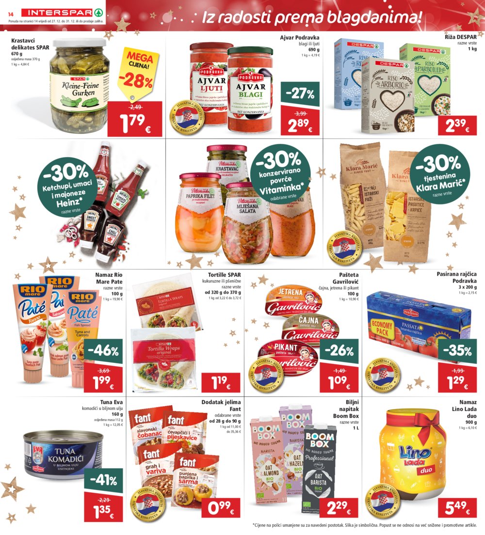 INTERSPAR katalog Akcija 27.12.-31.12.2024.