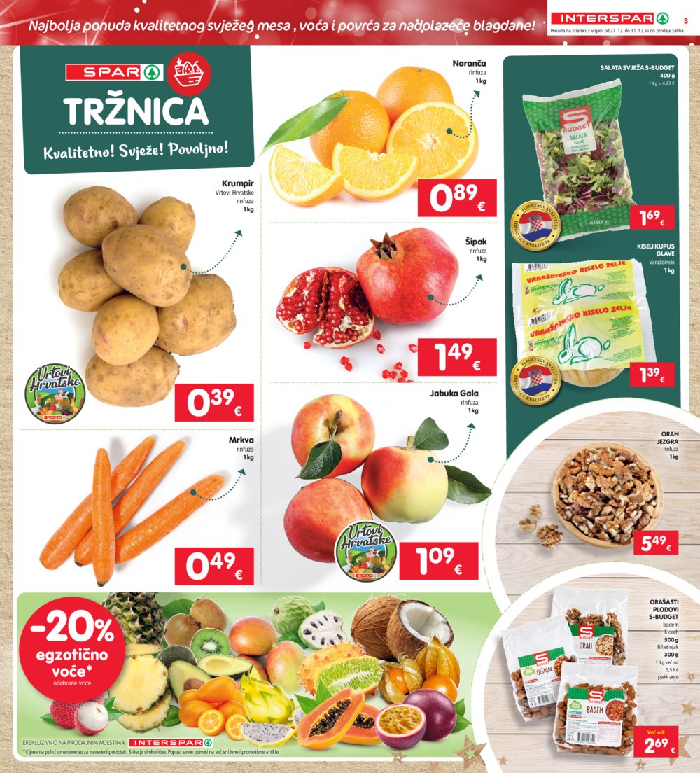 INTERSPAR katalog Akcija 27.12.-31.12.2024.