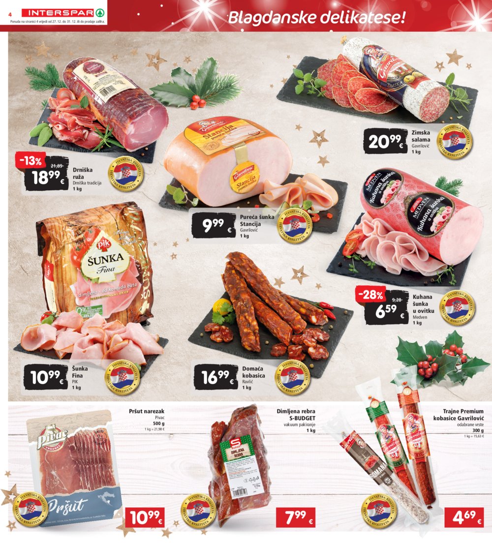 INTERSPAR katalog Akcija 27.12.-31.12.2024.