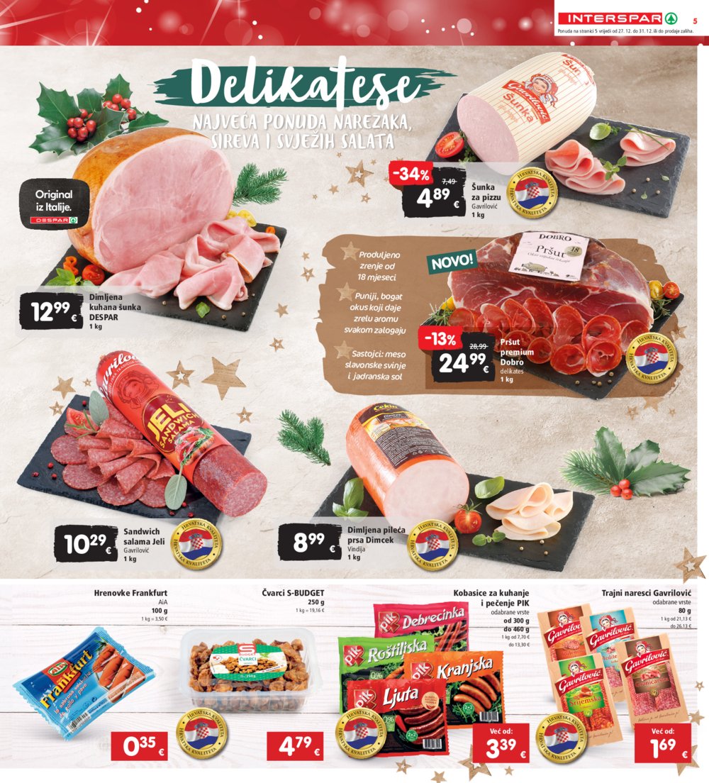 INTERSPAR katalog Akcija 27.12.-31.12.2024.