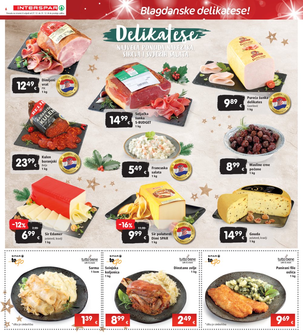 INTERSPAR katalog Akcija 27.12.-31.12.2024.