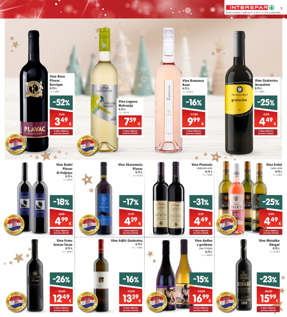 INTERSPAR katalog Akcija 27.12.-31.12.2024.