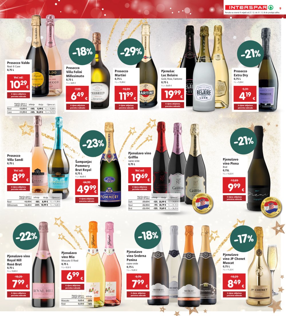 INTERSPAR katalog Akcija 27.12.-31.12.2024.