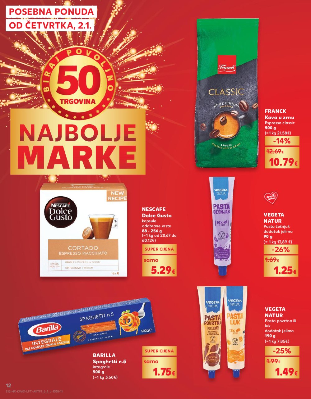 Kaufland katalog Akcija 01.01.-07.01.2025. Odabrane poslovnice