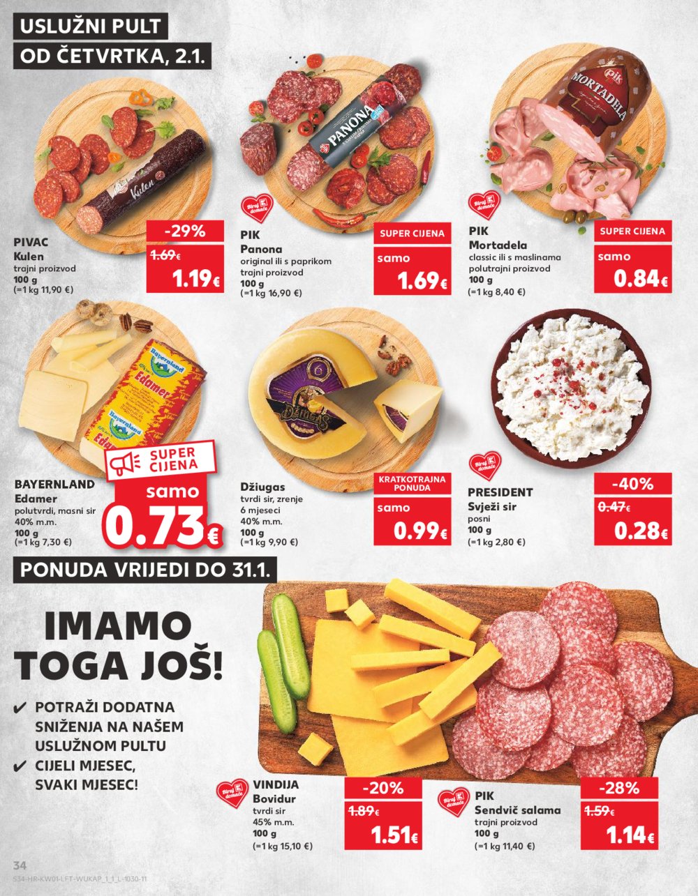 Kaufland katalog Akcija 01.01.-07.01.2025. Odabrane poslovnice