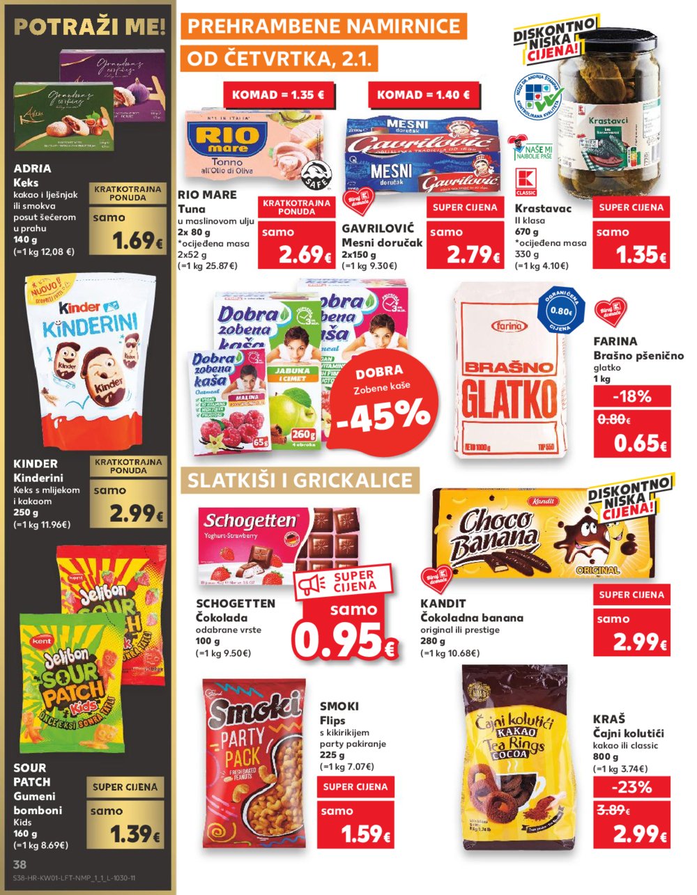 Kaufland katalog Akcija 01.01.-07.01.2025. Odabrane poslovnice