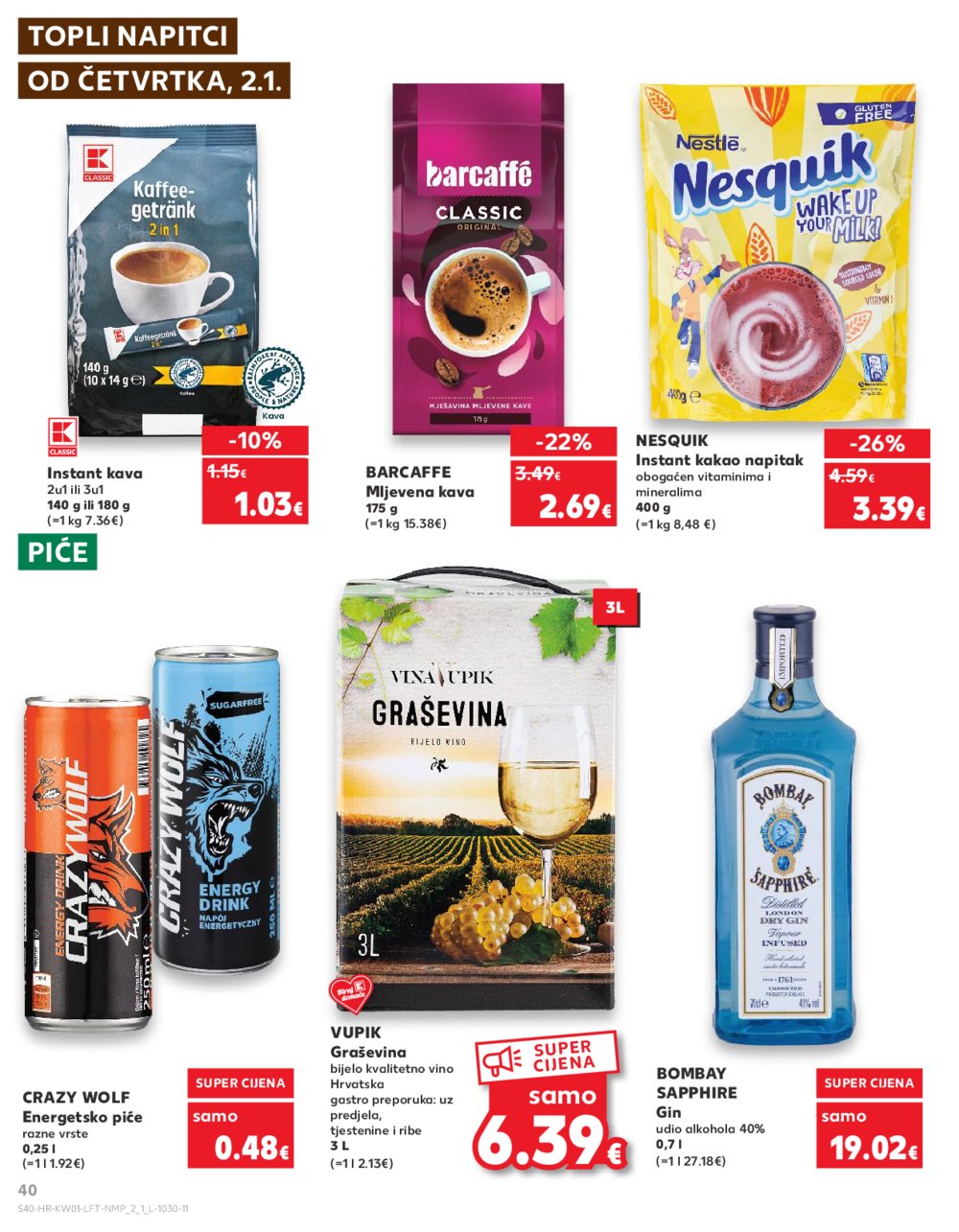 Kaufland katalog Akcija 01.01.-07.01.2025. Odabrane poslovnice