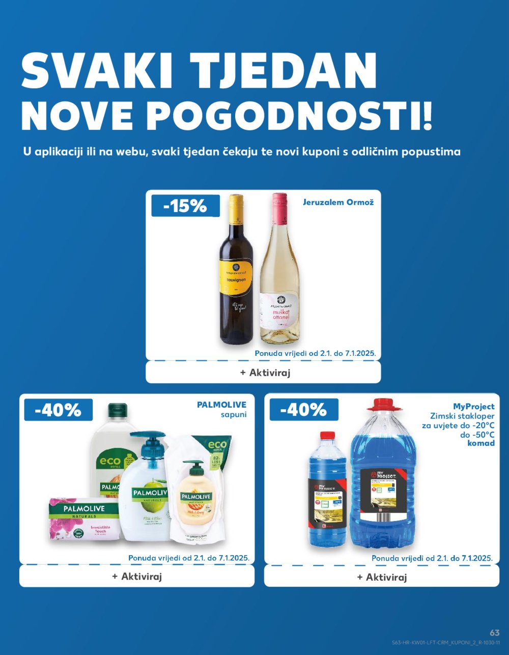 Kaufland katalog Akcija 01.01.-07.01.2025. Odabrane poslovnice