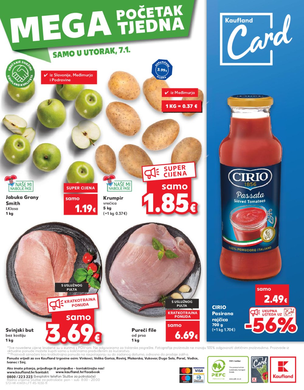 Kaufland katalog Akcija 01.01.-07.01.2025. Odabrane poslovnice