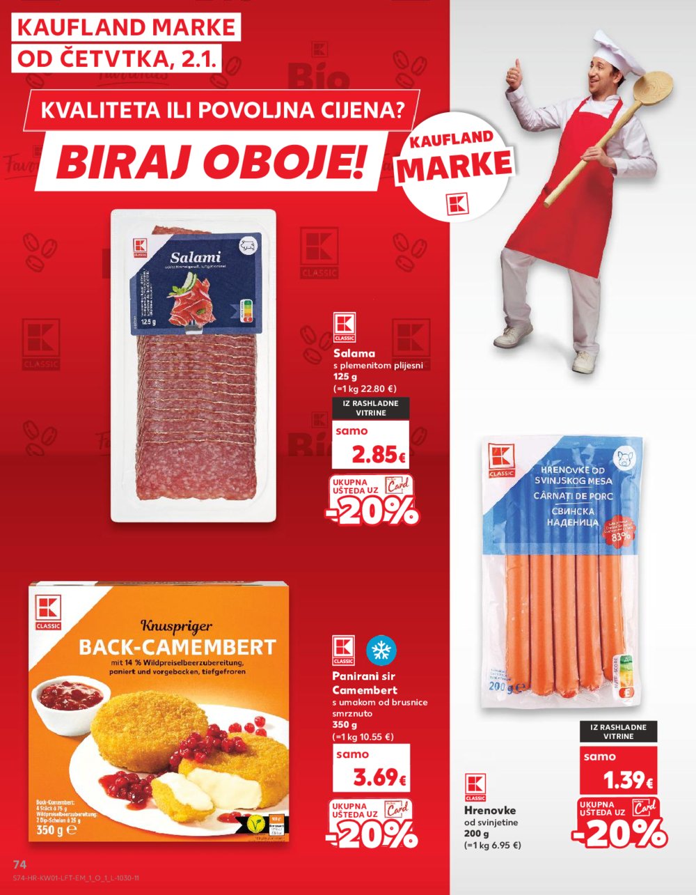 Kaufland katalog Akcija 01.01.-07.01.2025. Odabrane poslovnice