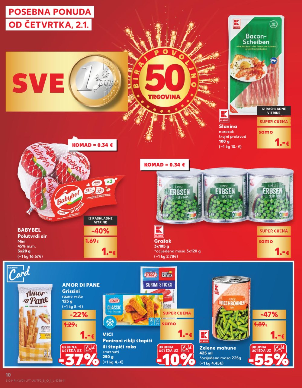 Kaufland katalog Akcija 01.01.-07.01.2025. Odabrane poslovnice