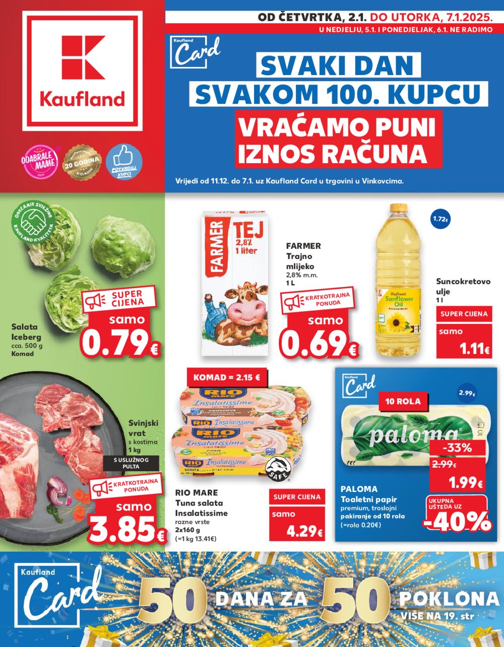 Kaufland katalog Akcija 02.01-07.01.2025. Vinkovci