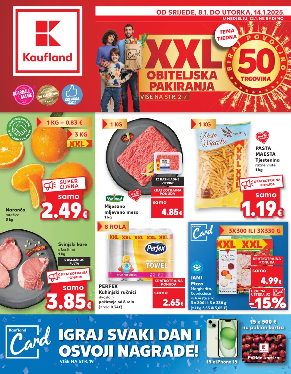 Kaufland katalog Akcija 08.01.-14.01.2025. Odabrane poslovnice