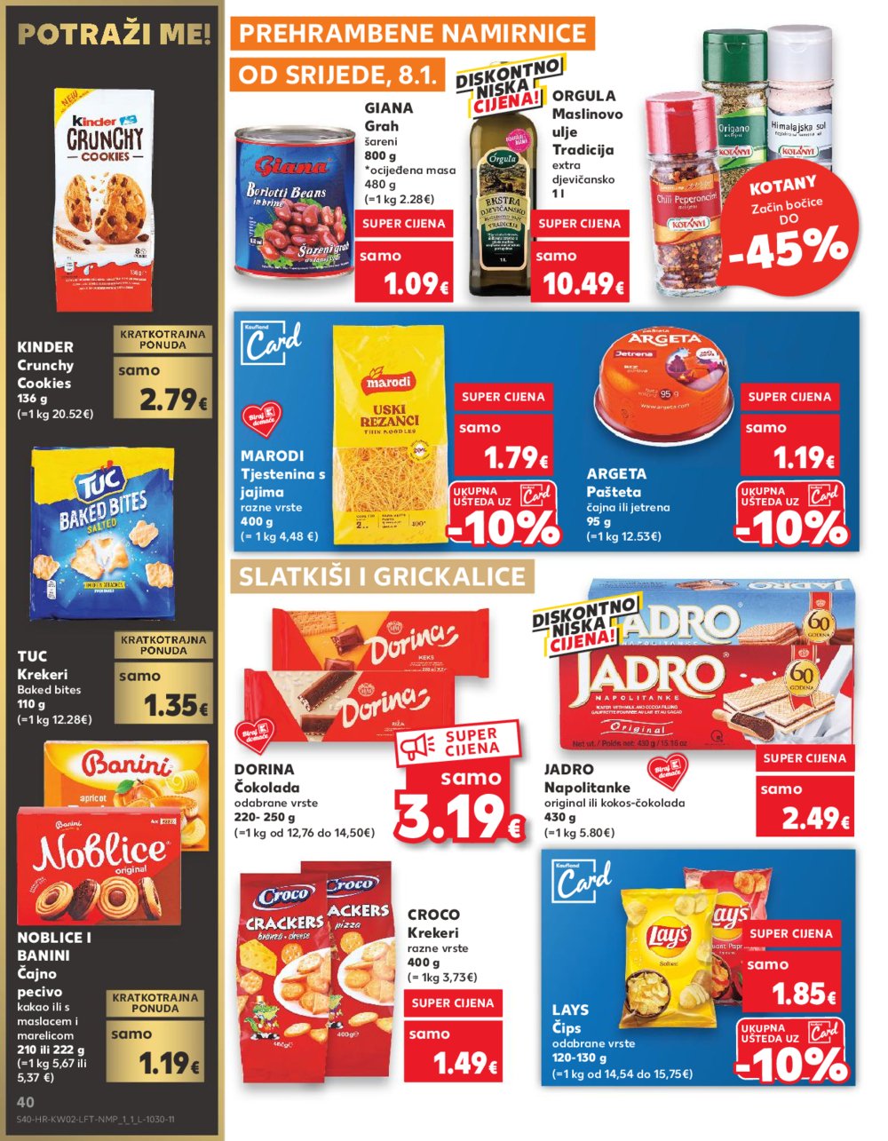 Kaufland katalog Akcija 08.01.-14.01.2025. Odabrane poslovnice