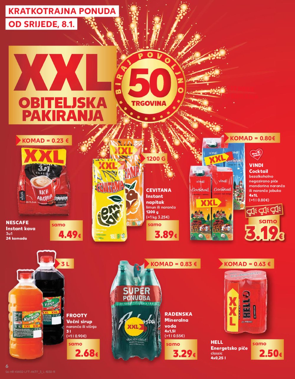 Kaufland katalog Akcija 08.01.-14.01.2025. Odabrane poslovnice