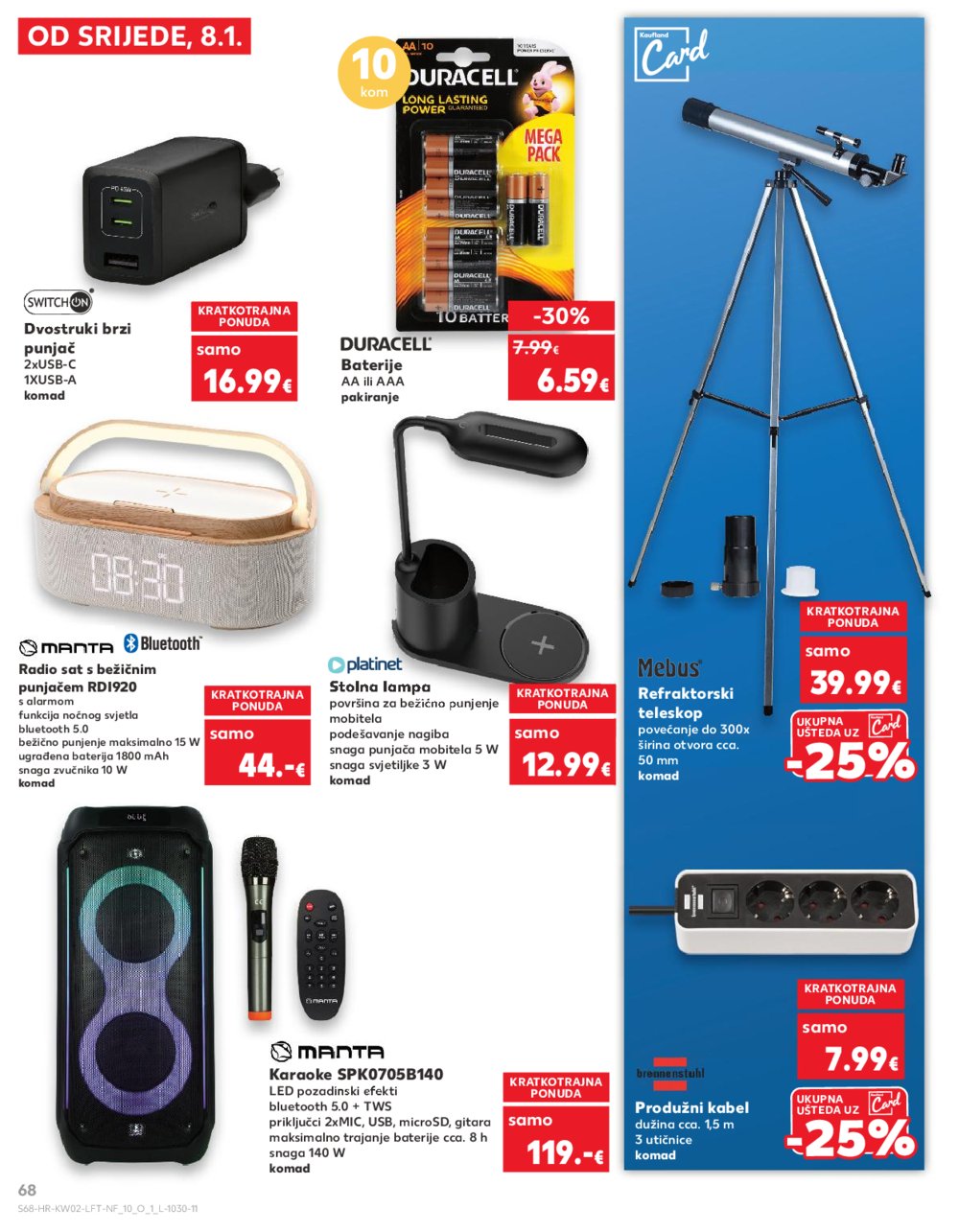 Kaufland katalog Akcija 08.01.-14.01.2025. Odabrane poslovnice