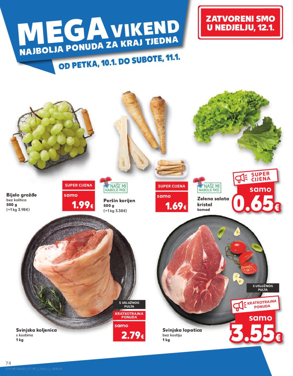 Kaufland katalog Akcija 08.01.-14.01.2025. Odabrane poslovnice