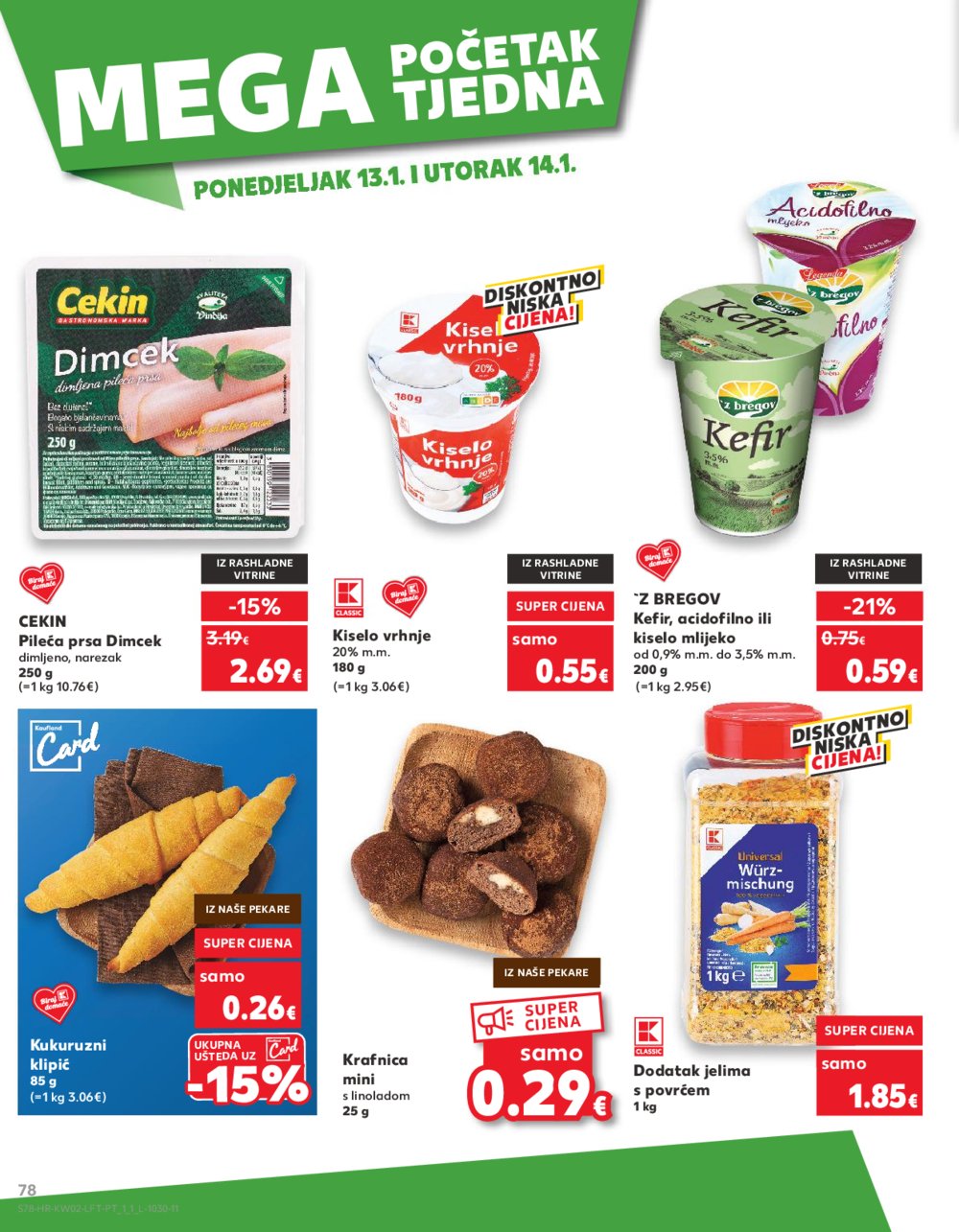 Kaufland katalog Akcija 08.01.-14.01.2025. Odabrane poslovnice