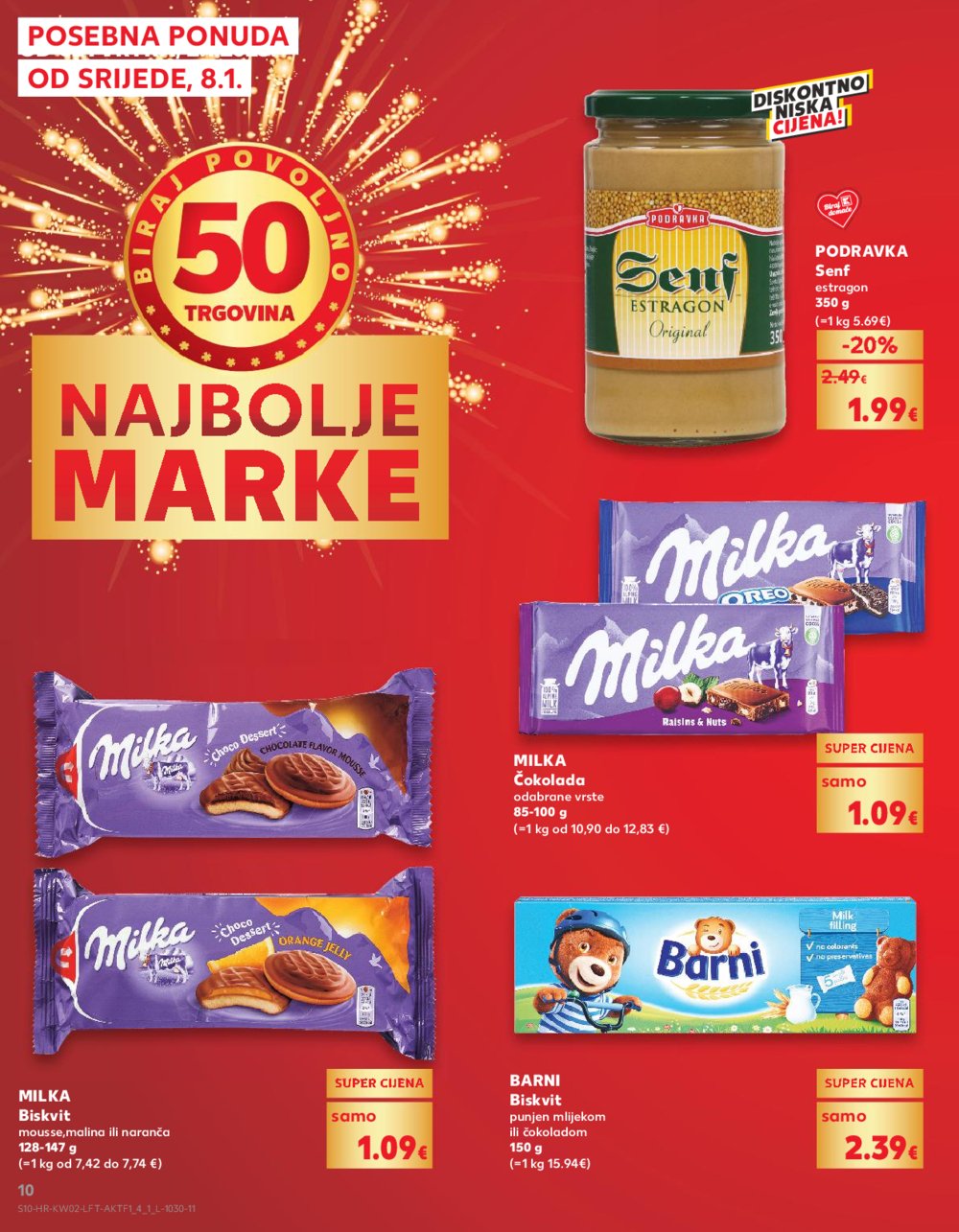 Kaufland katalog Akcija 08.01.-14.01.2025. Odabrane poslovnice