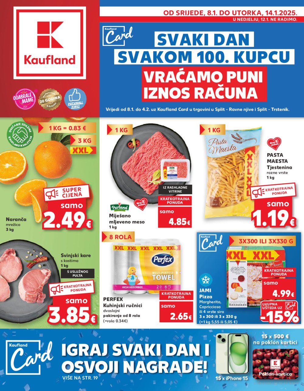 Kaufland katalog Akcija 08.01.-14.01.2025. Split