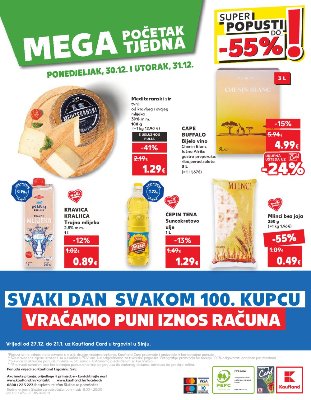 Kaufland katalog Akcija 27.12.-31.12.2024. Sinj