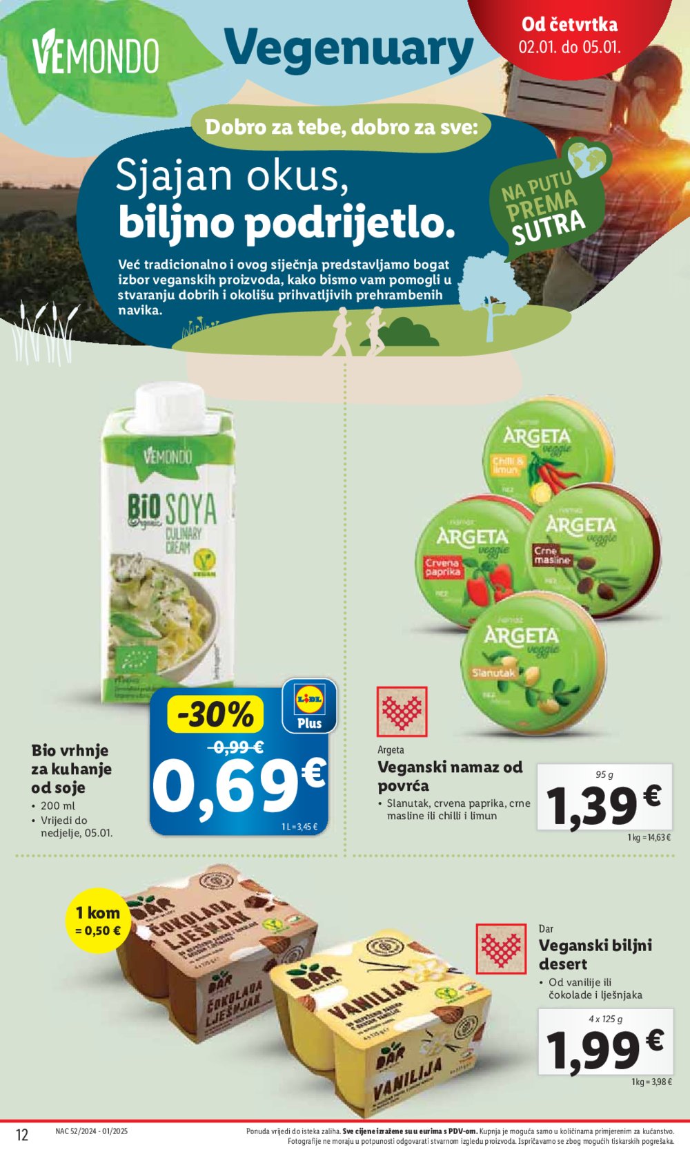 Lidl super ponuda od četvrtka 02.01.-05.01.2025.