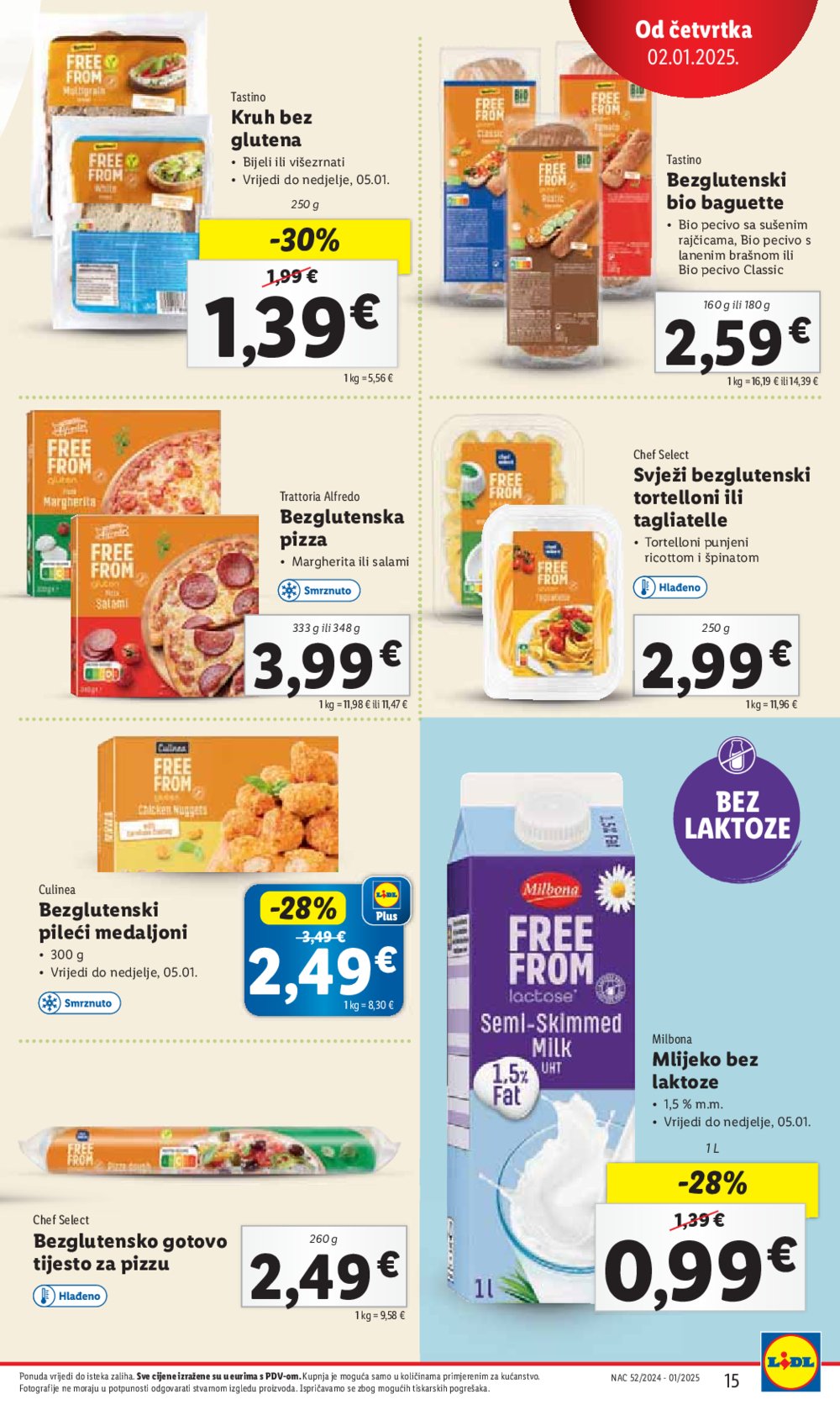 Lidl super ponuda od četvrtka 02.01.-05.01.2025.