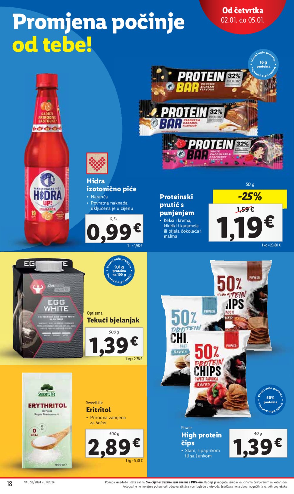 Lidl super ponuda od četvrtka 02.01.-05.01.2025.