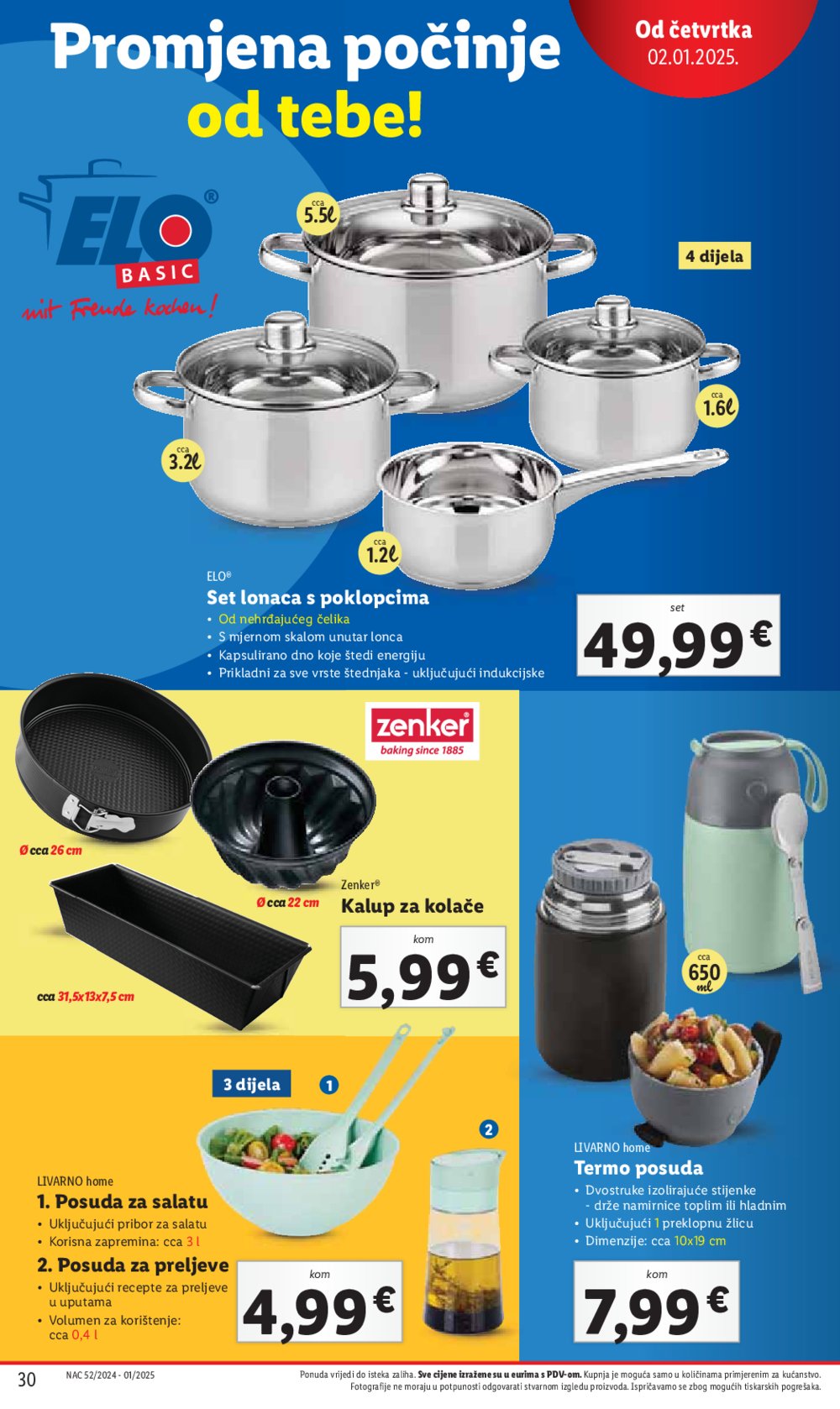 Lidl super ponuda od četvrtka 02.01.-05.01.2025.